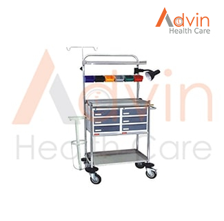 Stainless Steel Crash Cart Trolley