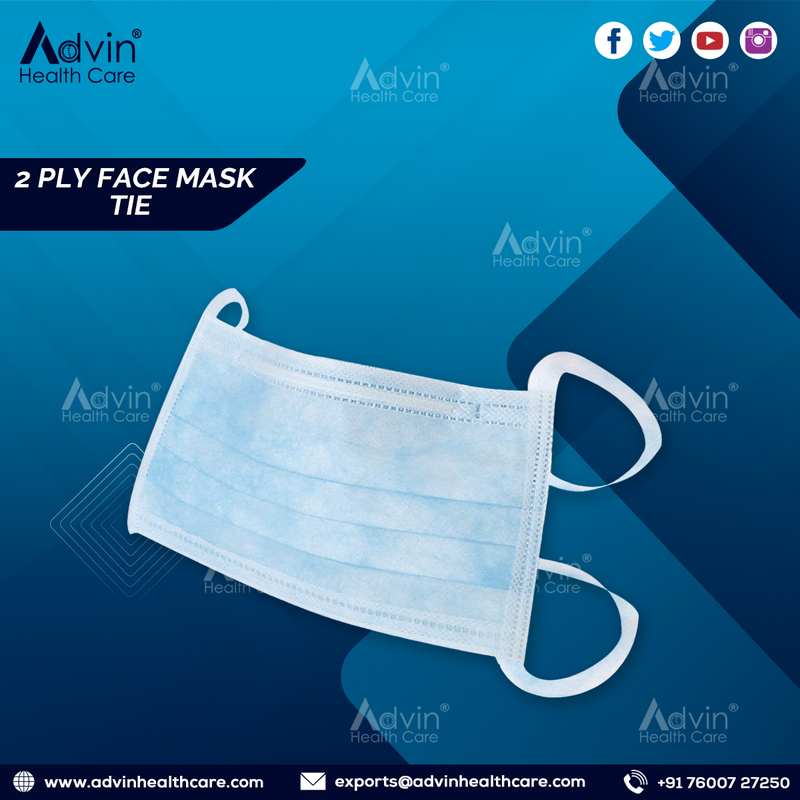 2 Ply Face Mask – Tie