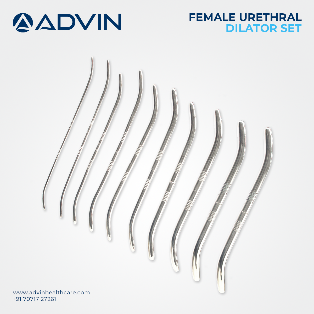 Female Urethral Metal Dilator SET