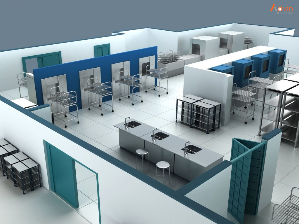 sterile processing layout