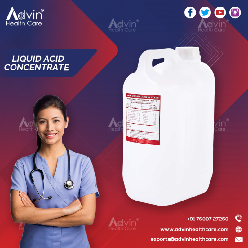 Liquid Acid Concentrate For Dialysis