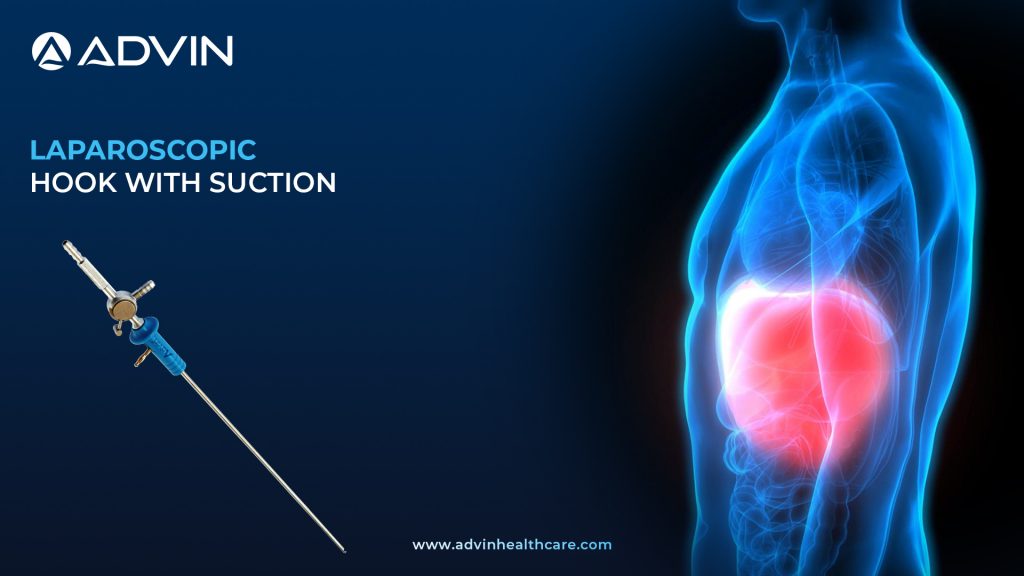 Laparoscopic Hook with Suction – High-Precision Electrode with Continuous Suction Function