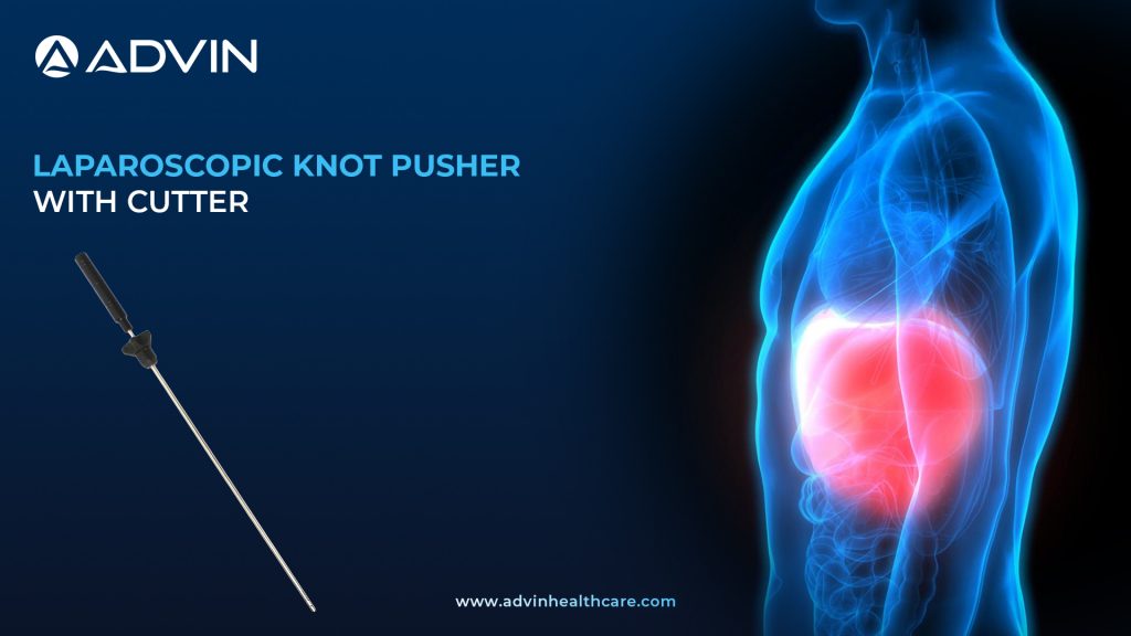 Laparoscopic Knot Pusher with Cutter – Precision Tool for Secure Knot Placement and Cutting