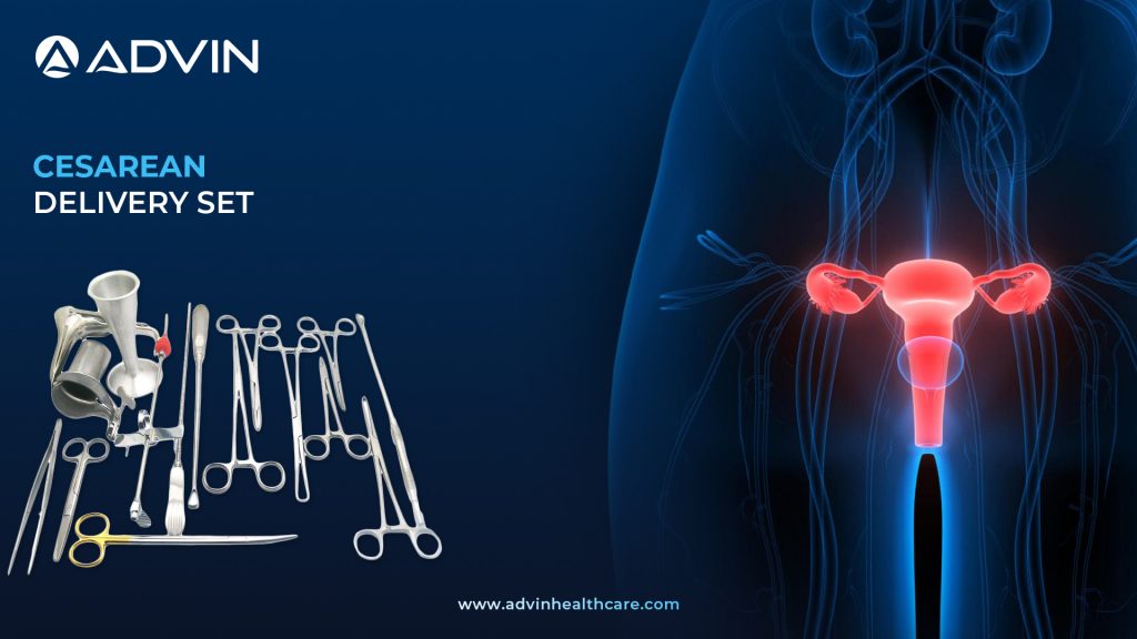 Cesarean Delivery Set – Complete Sterile Instrument Solution for Safe and Controlled C-Section Surgery.