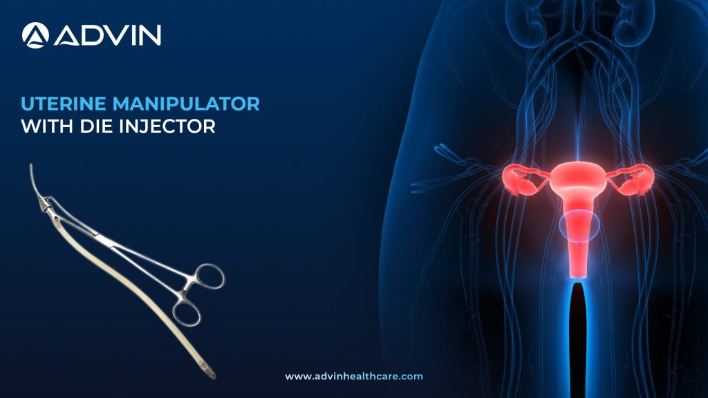 Uterine Manipulator With Die Injector – Advanced Gynecologic Instrument for Accurate Tubal Patency Assessment.