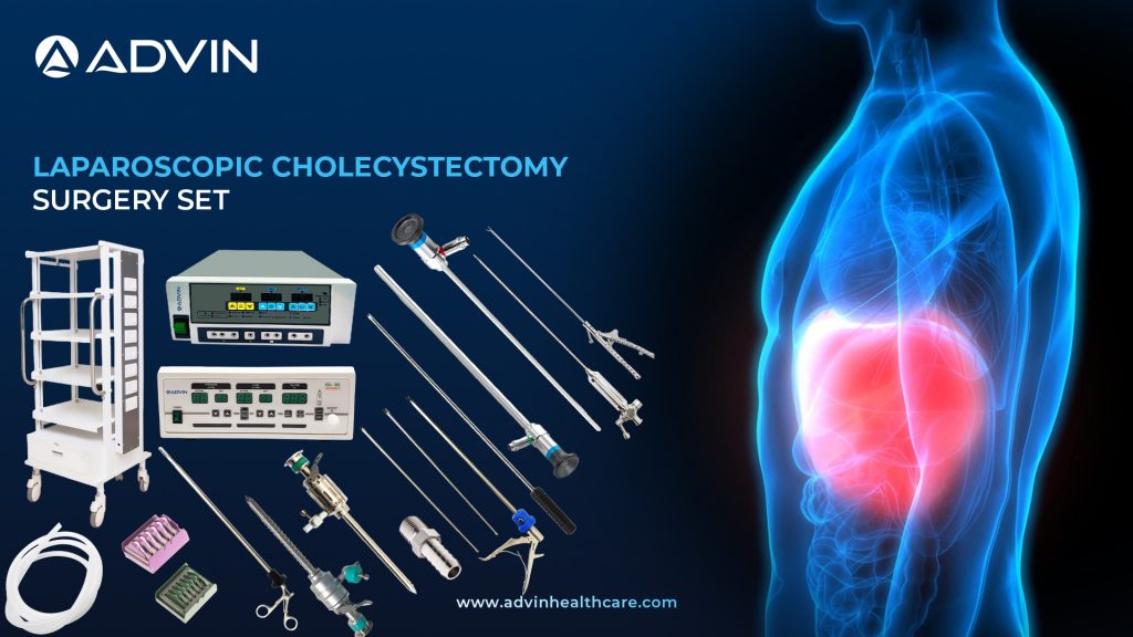 Laparoscopic Cholecystectomy Surgery Set – Precision Tools for Gallbladder Surgery
