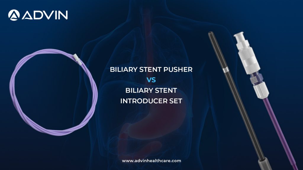 Biliary Stent Pusher vs Biliary Stent Introducer Set: Complete Delivery System vs Deployment Support in ERCP