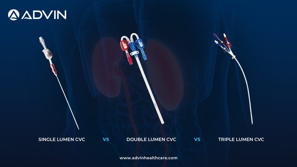 Single Lumen vs Double Lumen vs Triple Lumen CVC – Key Differences Explained