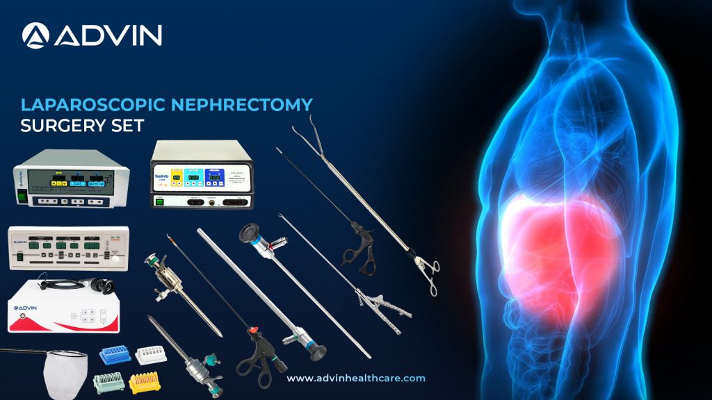 Laparoscopic Nephrectomy Set: Complete Solution for Minimally Invasive Kidney Removal Surgery