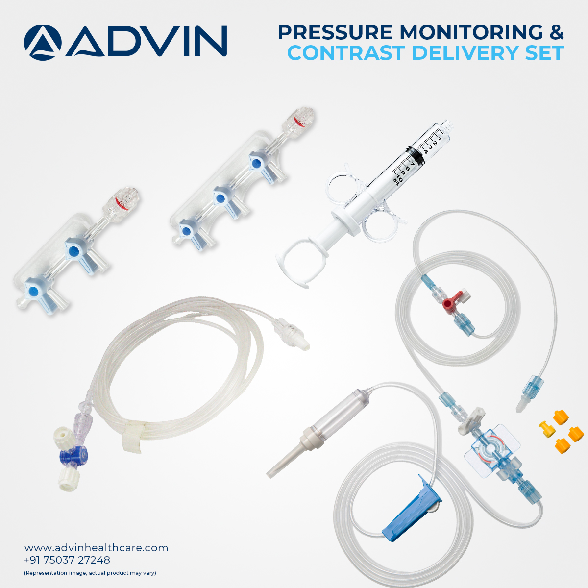 Pressure Monitoring & Contrast Delivery Set