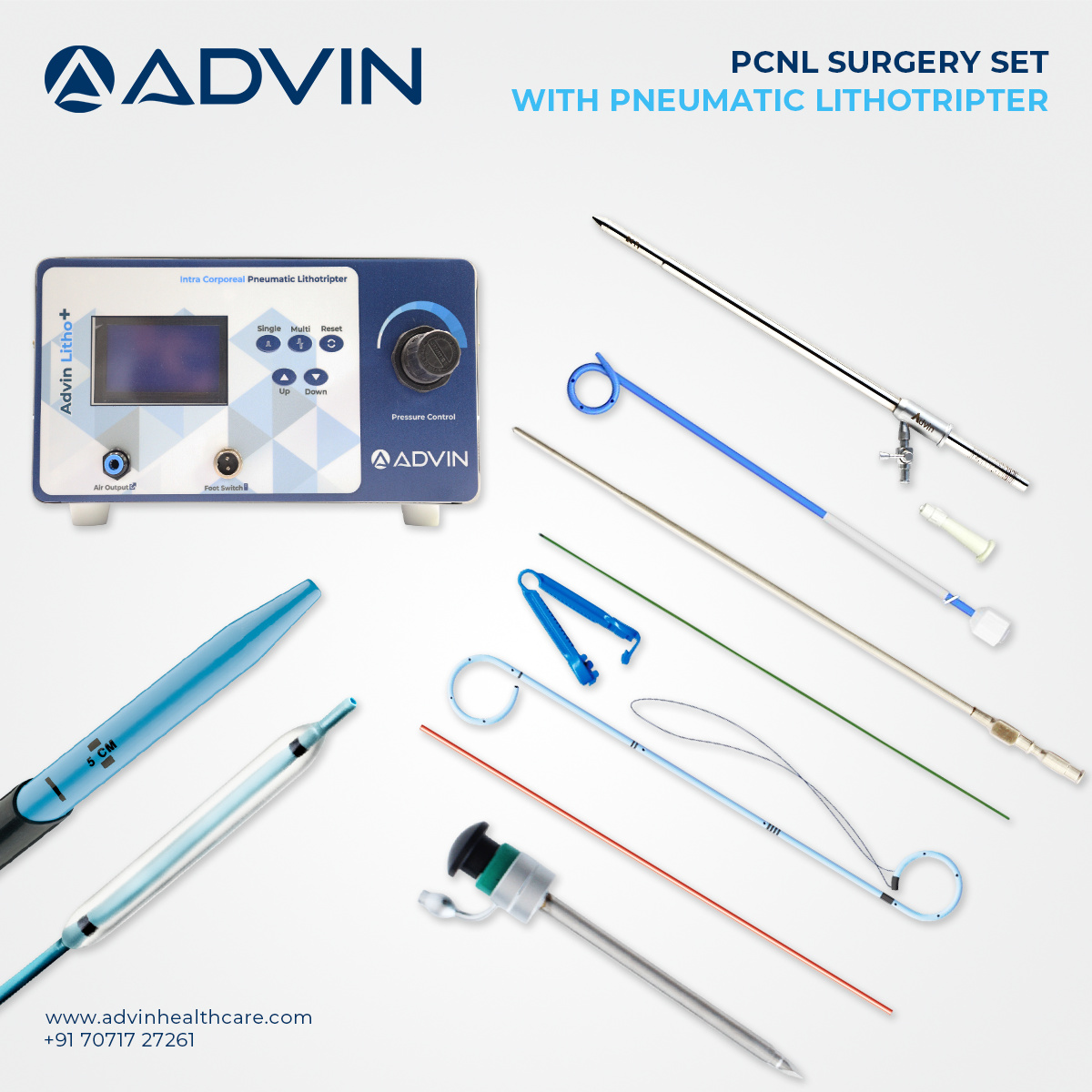 PCNL Set with Pneumatic Lithotripter